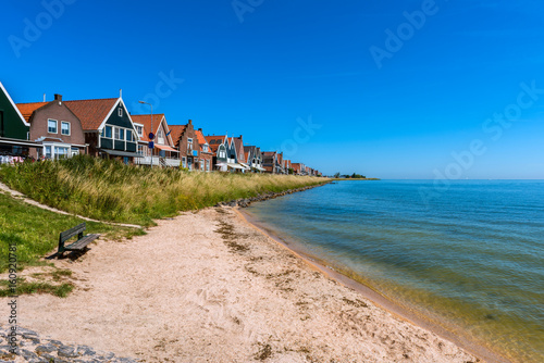 Tiny beach in Volendam Netherlands photo