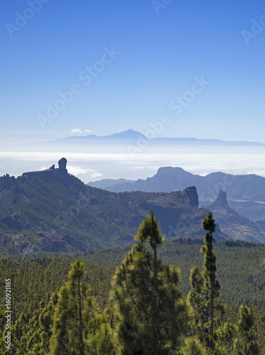 Gran Canaria, view from Pico de Las Nieves photo