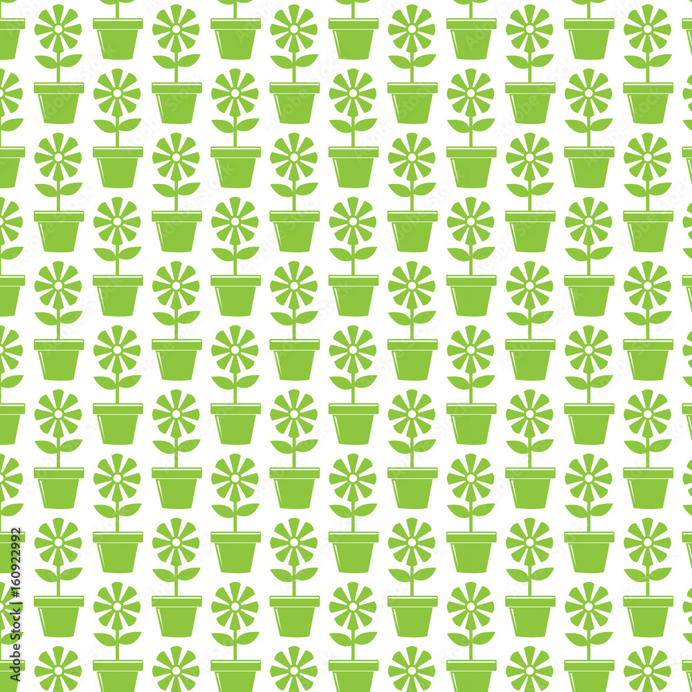 Pattern background Flower Pot Icon