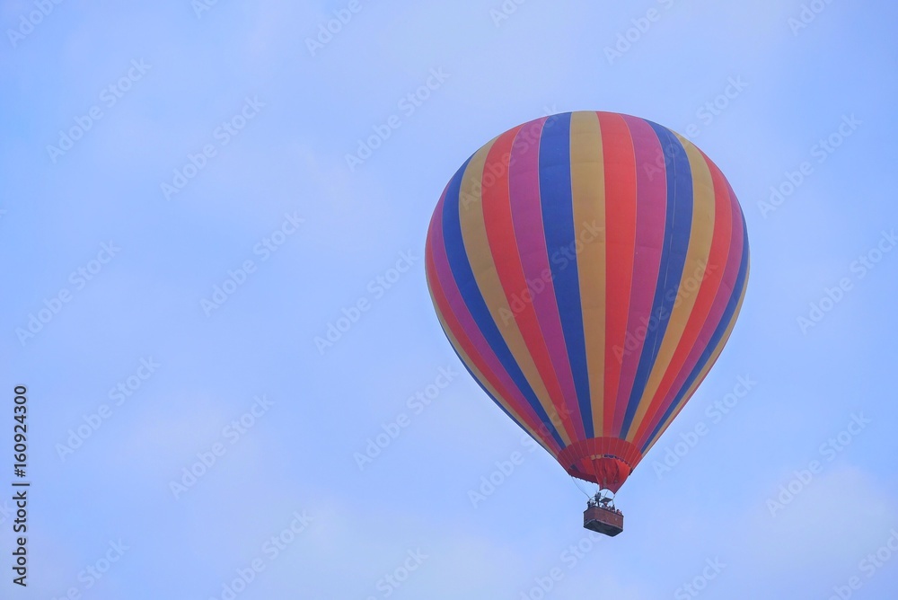 Hot air balloon flying to the sky in the morning at Vangvieng, Laos. Hot air balloon flying to the sky in the morning at Vangvieng, Laos.
