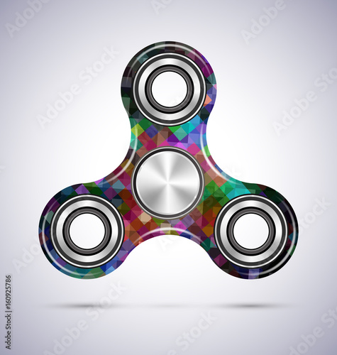 Spinner mosaic design vector