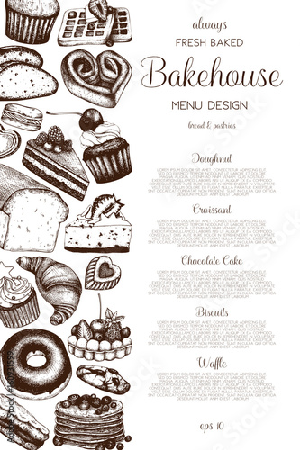 hand drawn baking design