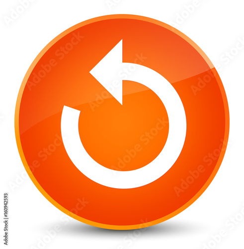 Obraz na płótnie Refresh arrow icon elegant orange round button