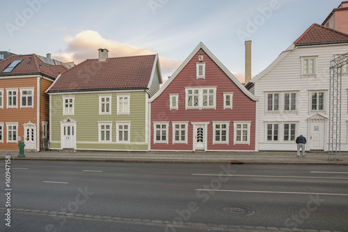 Fototapeta Naklejka Na Ścianę i Meble -  Wooden houses  in Scandinavia