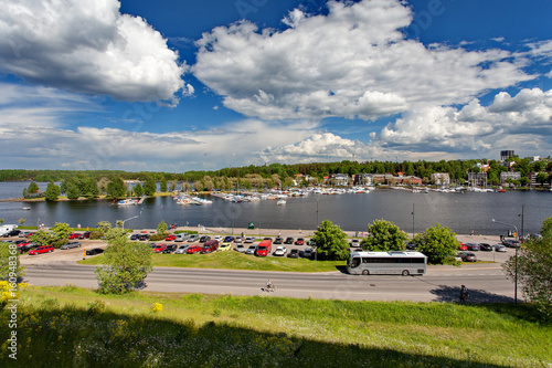 Lappeenranta, Finland - Saima lake in the center of the Lappeenranta. View from the fort.