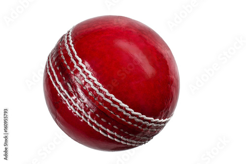 cricket ball on white background