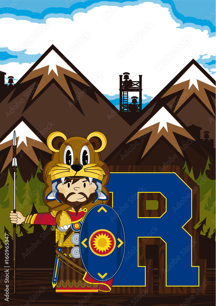 Obraz premium R is for Roman 