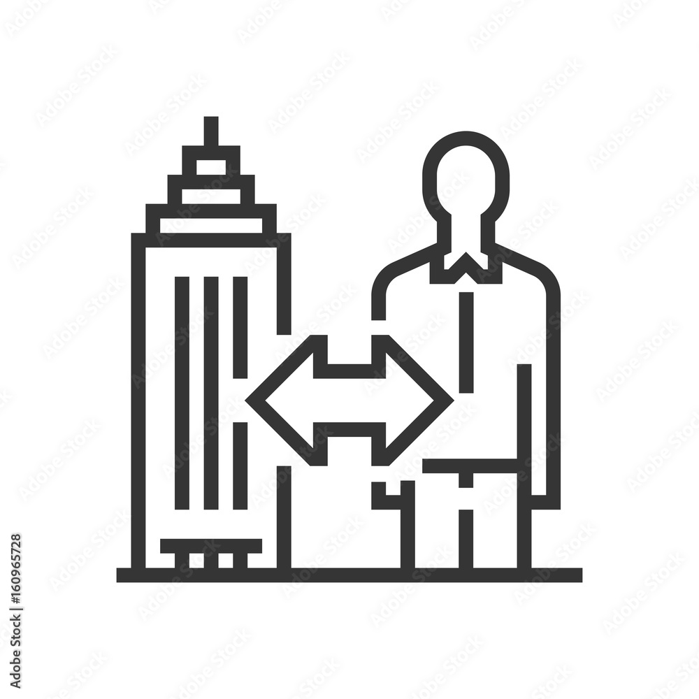 Business to customer icon Business to customer icon