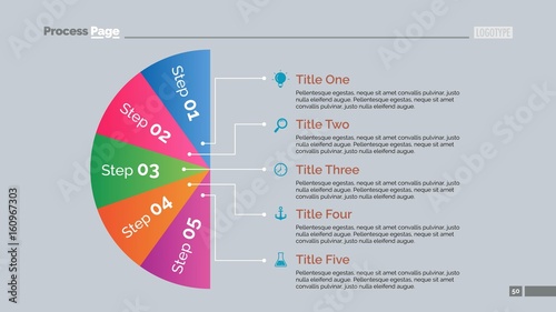 Five Sectors Diagram Slide Template