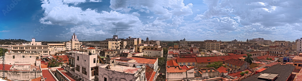 Roofs of Havana Cuba 