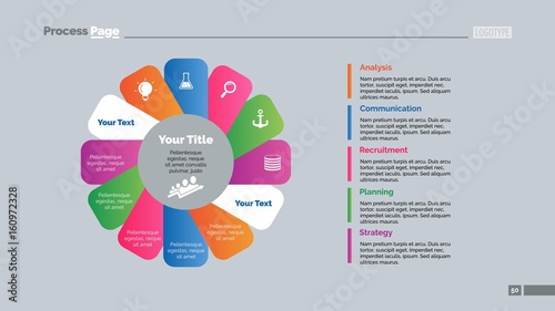 Twelve Petals Slide Template