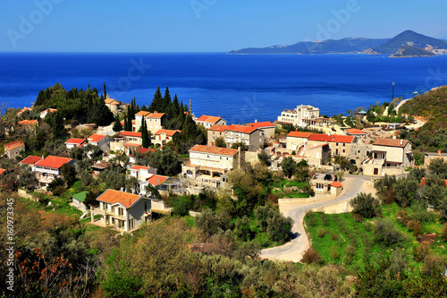 Scenic view of an village near Budva  Montenegro