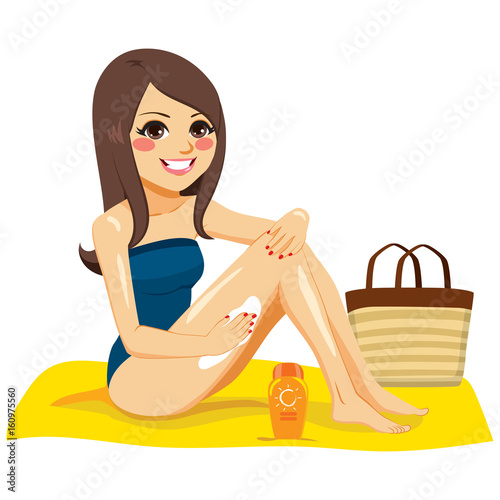 Beautiful young happy brune...