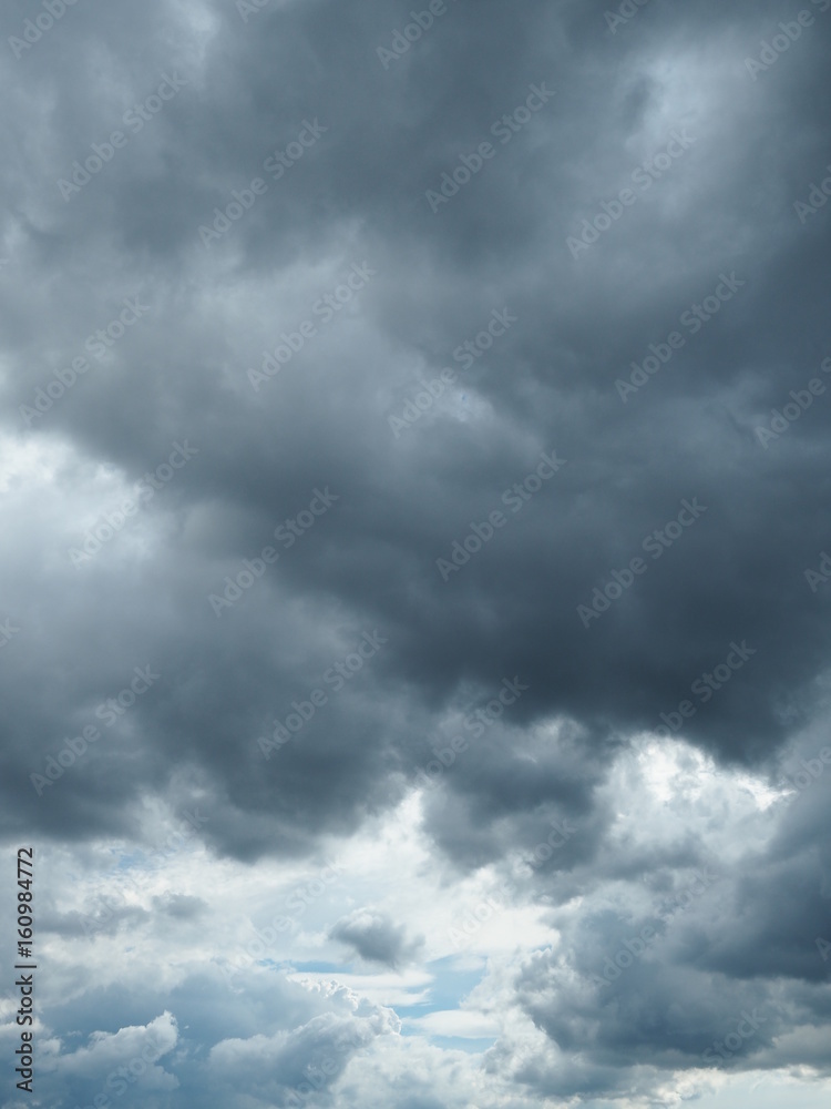 Overcast Gloomy thunder clouds Overcast Gloomy thunder clouds