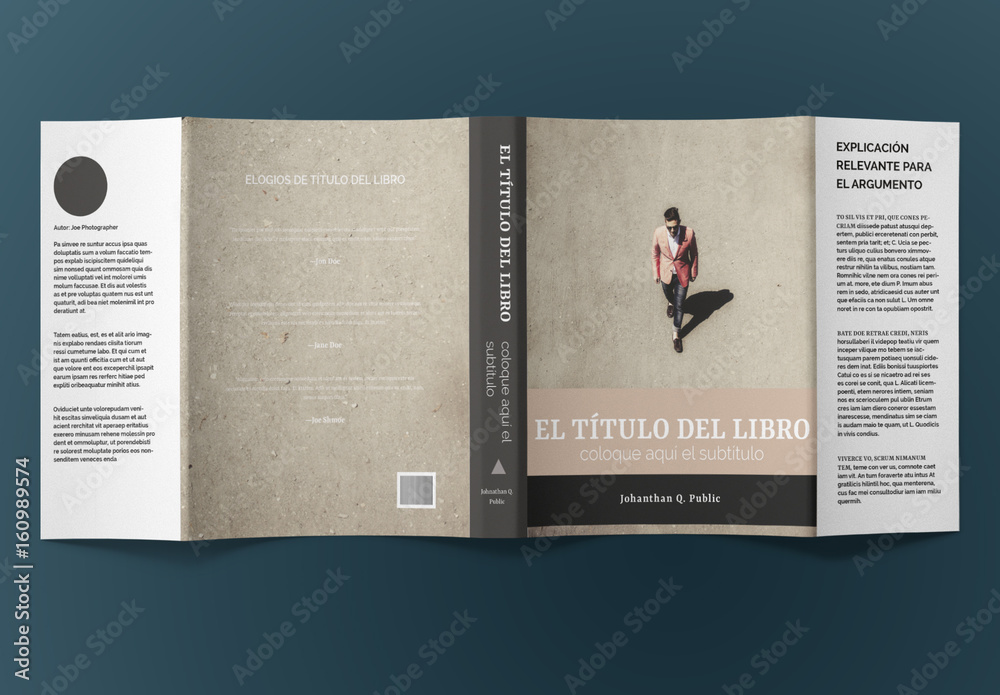 Diseño de sobrecubierta de libro plantilla de Stock | Adobe Stock