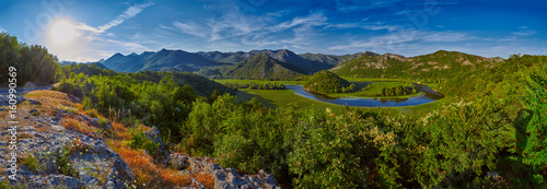 Montenegro Majestic Landscape - Rijeka Crnojevica river bending