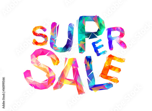 Super sale. Vector inscription