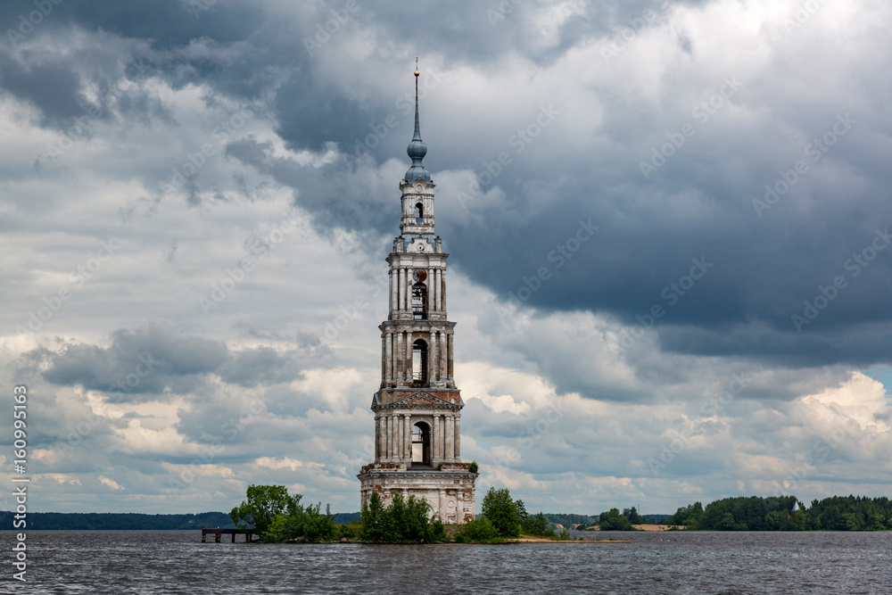 Belltower of the St. Nicholas Cathedral, Kalyazin, Russia