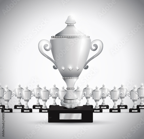 set of trophies