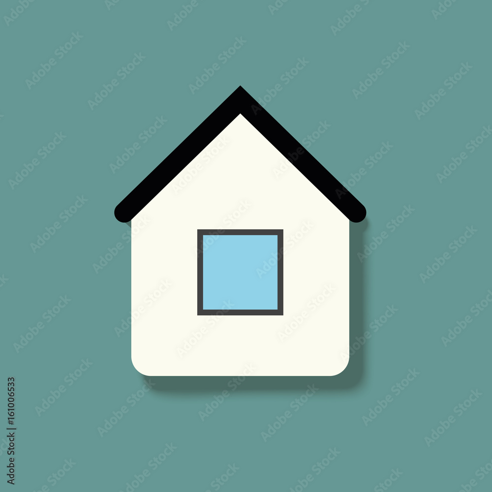 House. Icon Vector. flat design. Vector illustration. House. Icon Vector. flat design. Vector illustration.