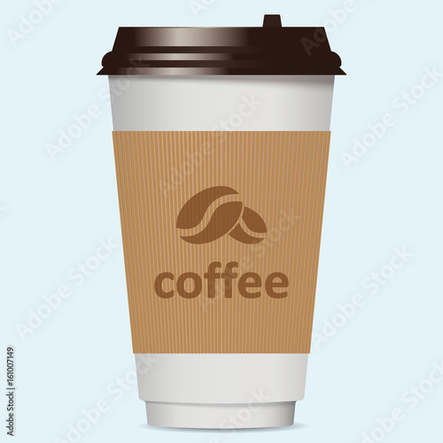 Paper cup. Coffee. Vector illustration