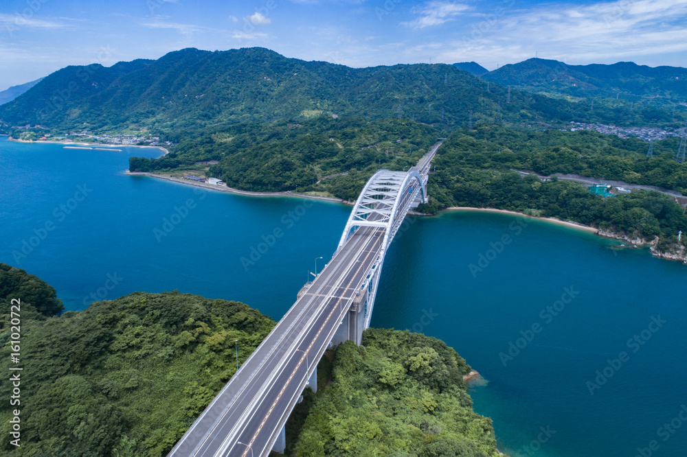 大三島橋（しまなみ海道） 空撮
