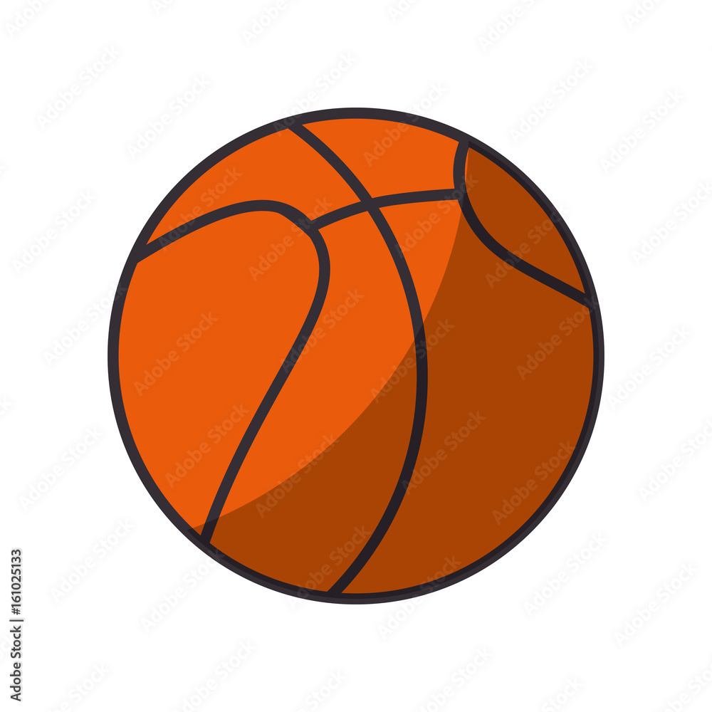Basketball sport game icon vector illustration graphic design