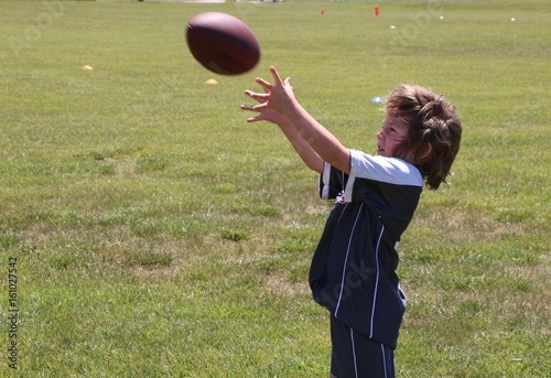 Little boy playing catch