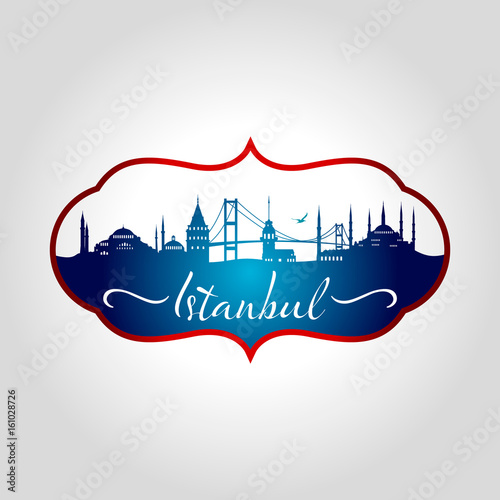 istanbul logo, icon and symbol vector illustration