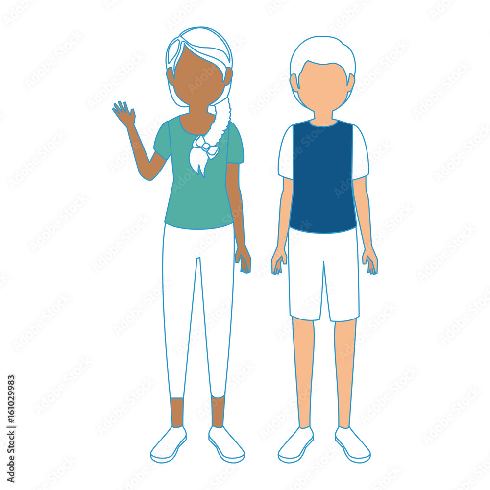 brother sister children icon vector illustration graphic design brother sister children icon vector illustration graphic design