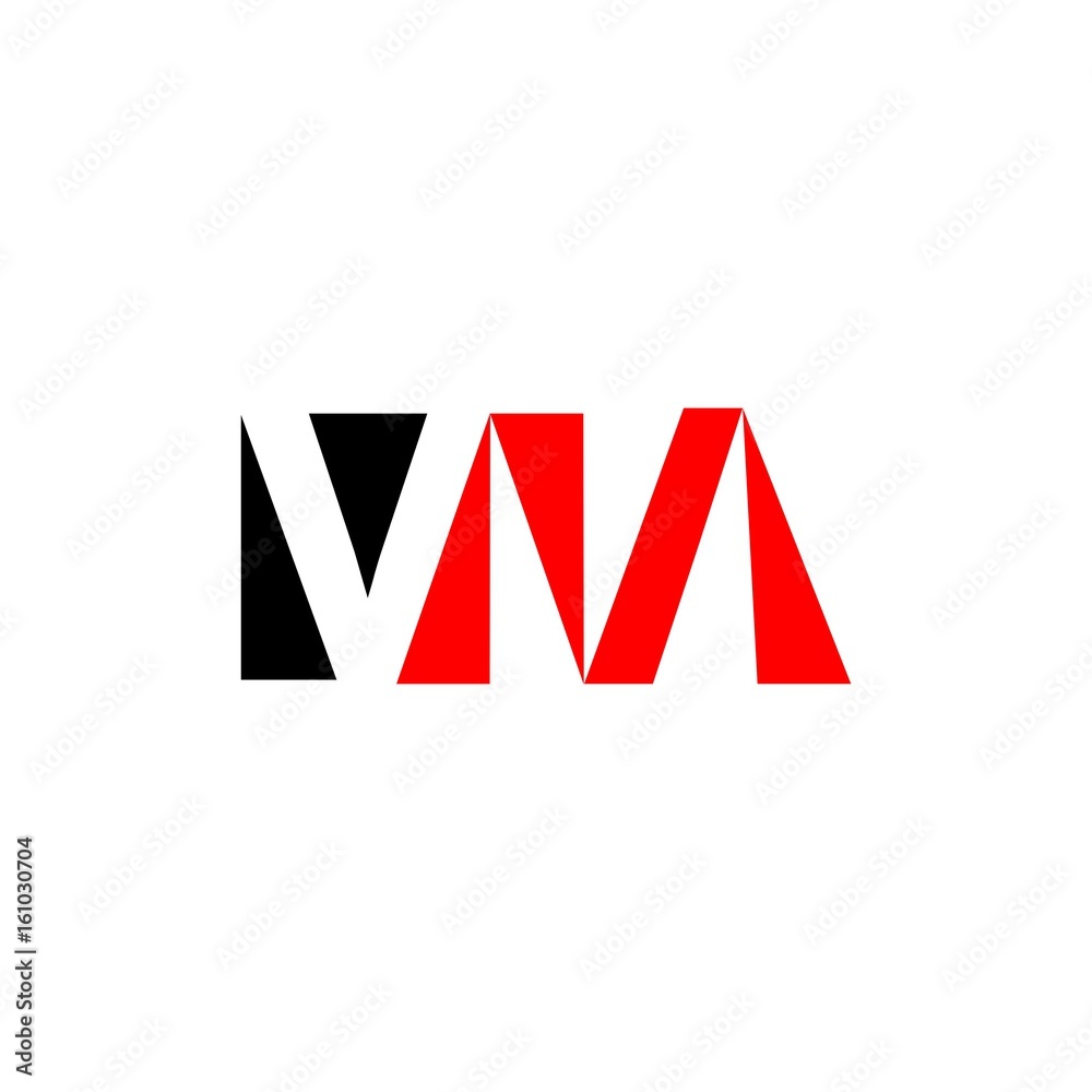 letter VM logo vector letter VM logo vector