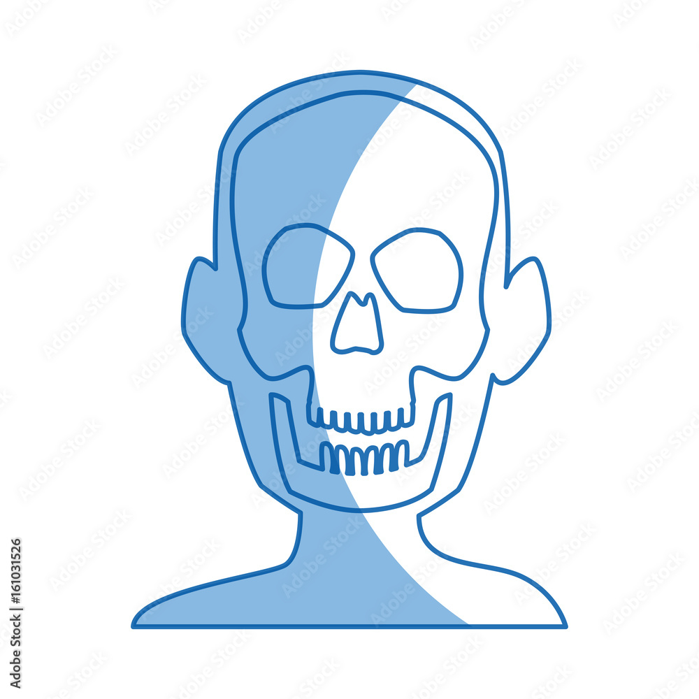 xray of head bone structure of human medical health vector illustration xray of head bone structure of human medical health vector illustration