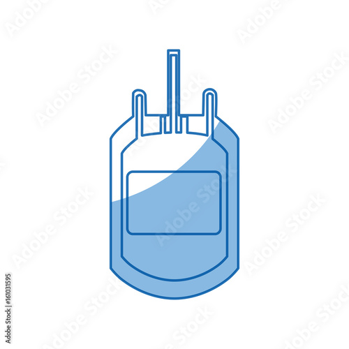 plastic bag blood transfusion donation care vector illustration