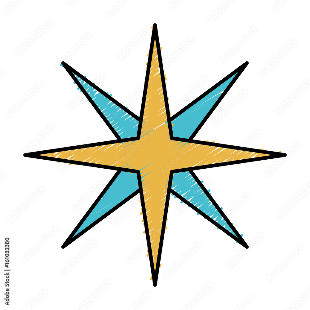 Obraz premium location star icon over white background vector illustration