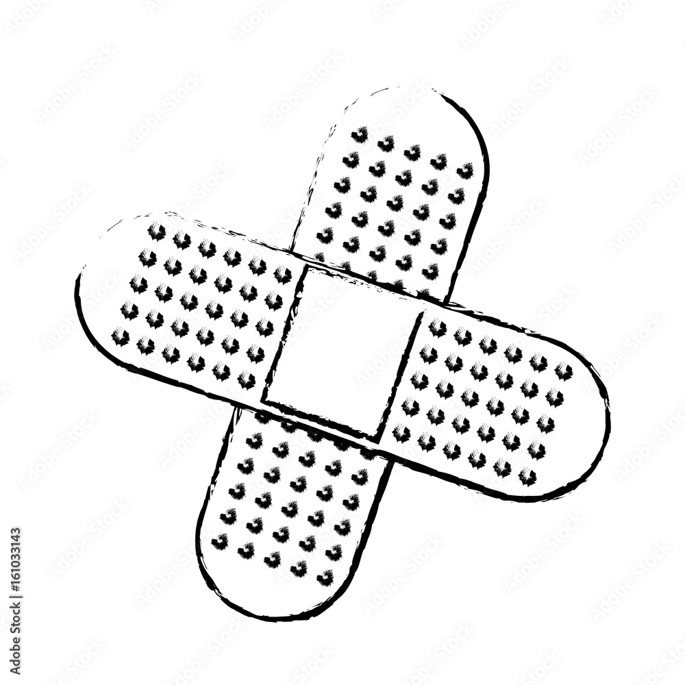 medical plaster icon bandaid element first aid kit vector illustration medical plaster icon bandaid element first aid kit vector illustration