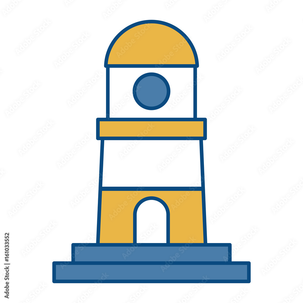 lighthouse icon over white background vector illustration lighthouse icon over white background vector illustration