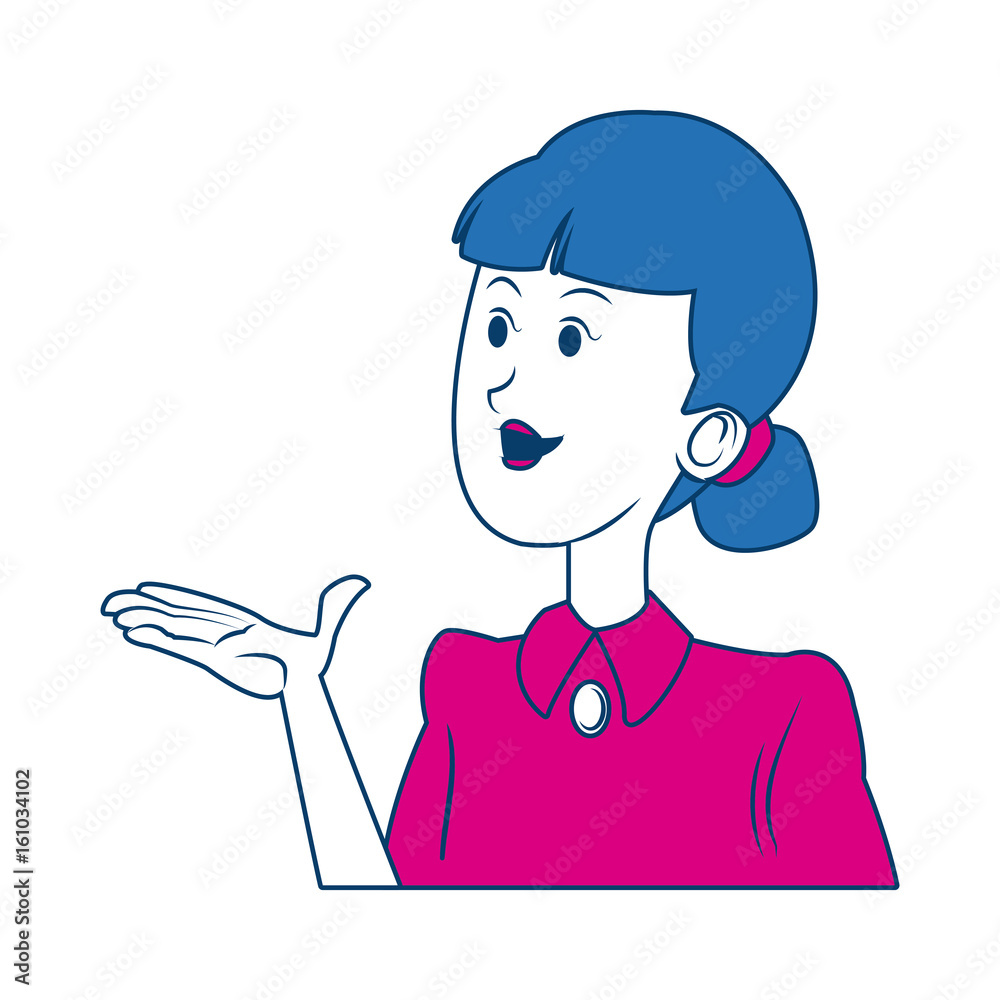 cute female character portrait people vector illustration cute female character portrait people vector illustration