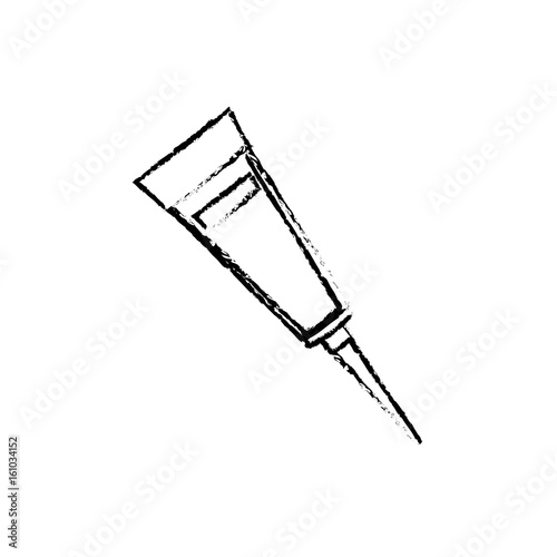 tube for cream ointment medicine creme sticker vector illustration