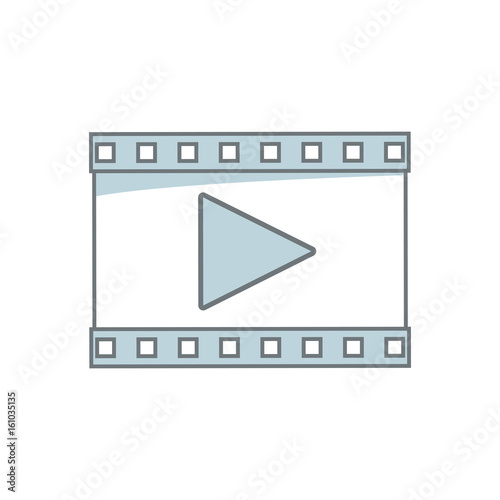 play video multimedia music web icon vector illustration