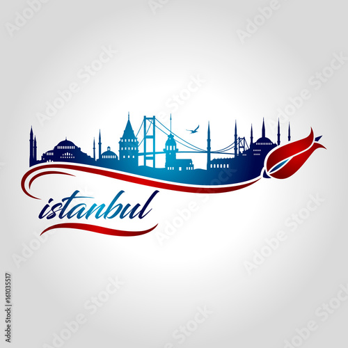 istanbul logo, icon and symbol vector illustration