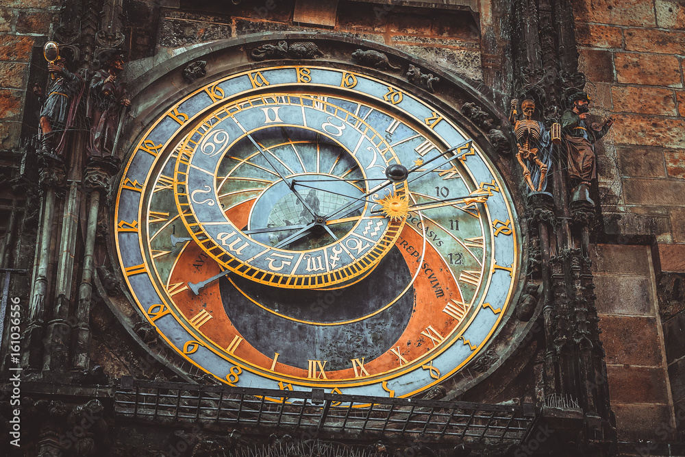 Prague Astronomical Clock. Great plan.(soft focus)