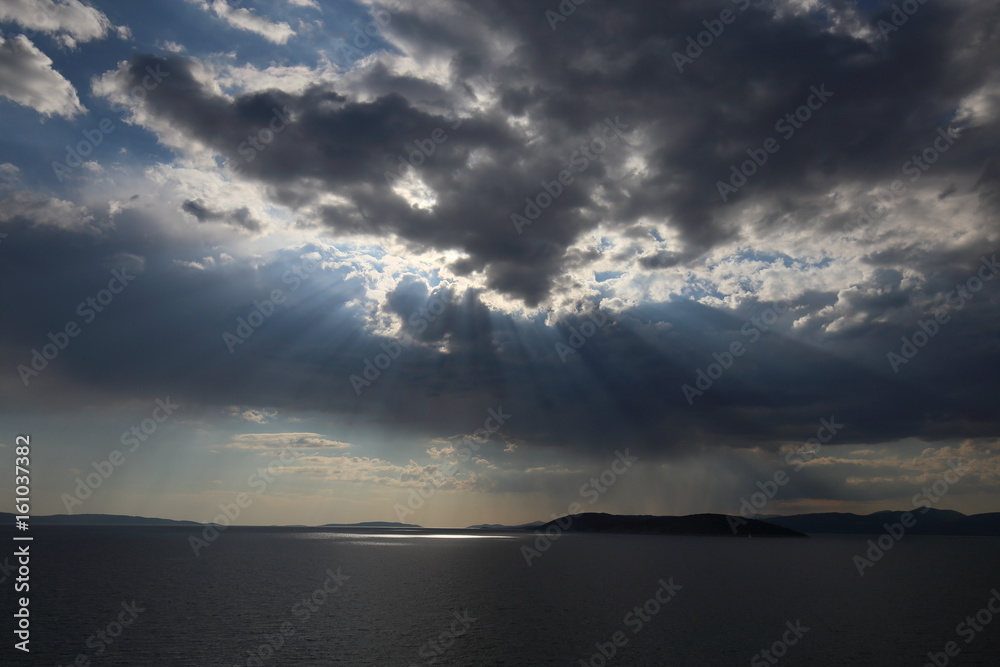 Storm clouds over the Adriatic Sea