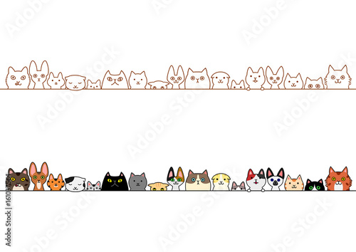 cute cats border set © Studio Ayutaka