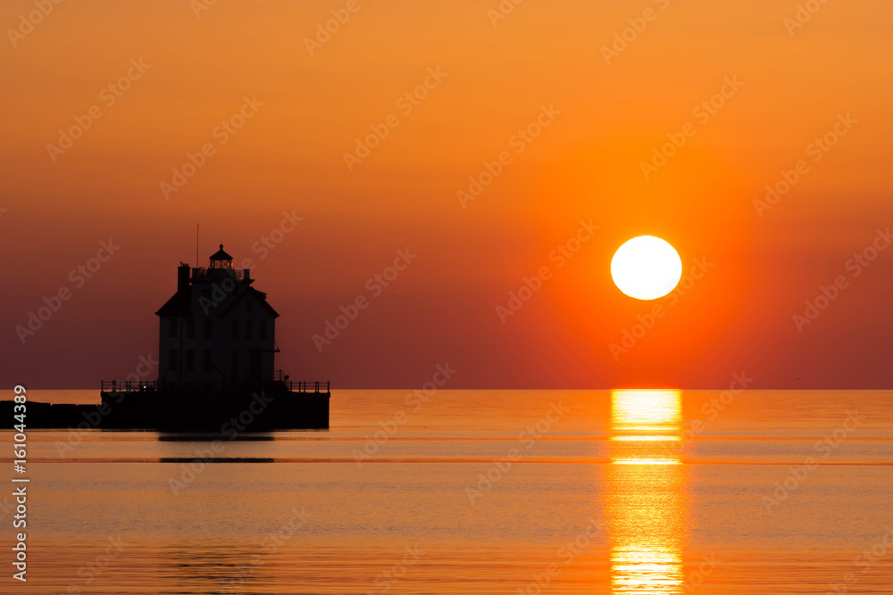 Sunset and the lighthouse