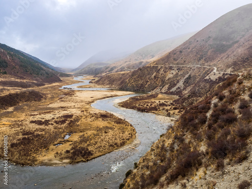 View of river in Sichuan,China