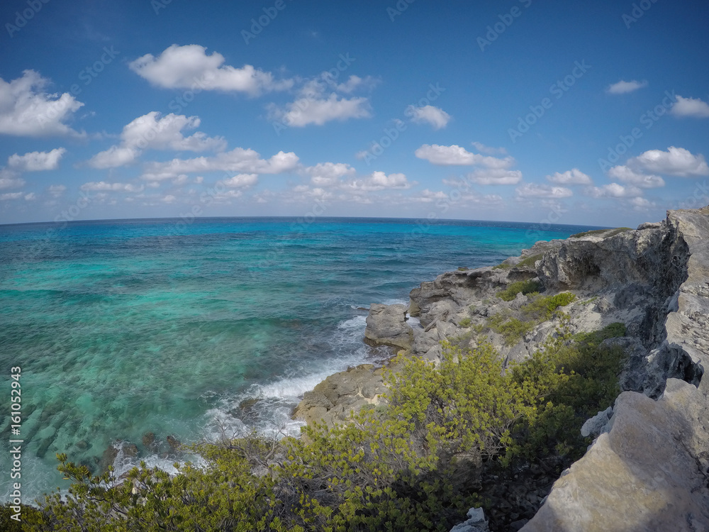 Cliff overlooking ocean