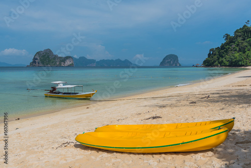 yellow kayaks , Koh hai,trang thailand