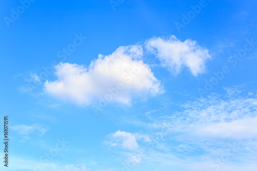 Blue sky and clouds for background usage.