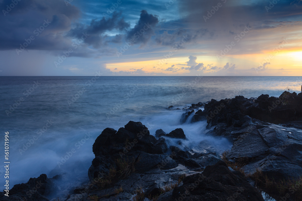 Obraz premium Caribbean Banks at Sunset