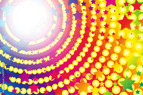 #Background #wallpaper #Vector #Illustration #design #free #free_size #charge_free #colorful #color rainbow,show business,entertainment,party,image  背景素材,キラキラ,光,星屑,スターダスト,スターバースト,宇宙,銀河,円,輪,リング,太陽,輝き,